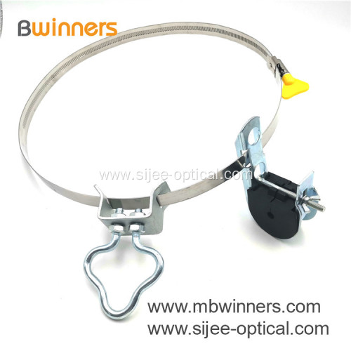 J Hook suspension clamp for ADSS cables